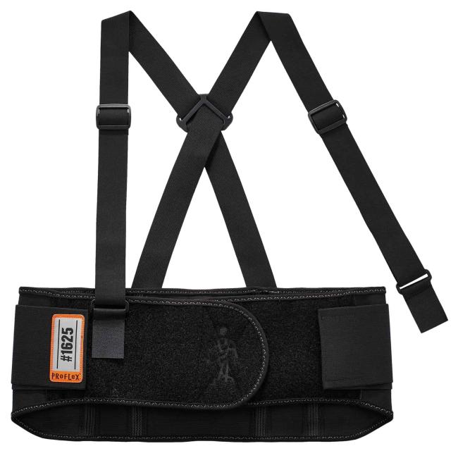 Black elastic back support
