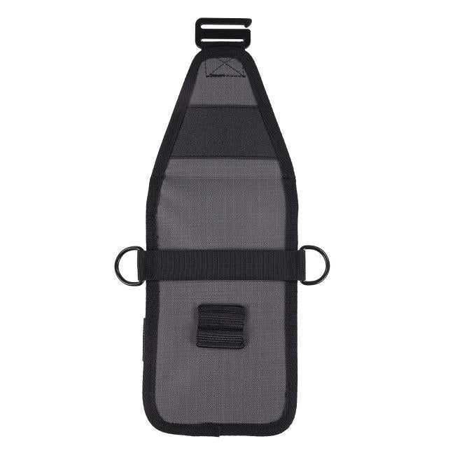 Back view of the 5568 tool pouch device holster with top open