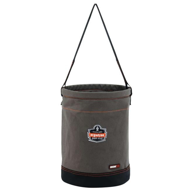 5930 L Gray Web Handle Canvas Leather Bottom image 1