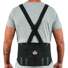 Elastic back support brace on model .