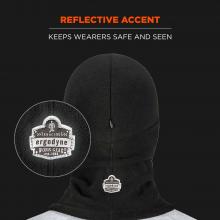 Reflective accent: keeps wearers safe and seen.
