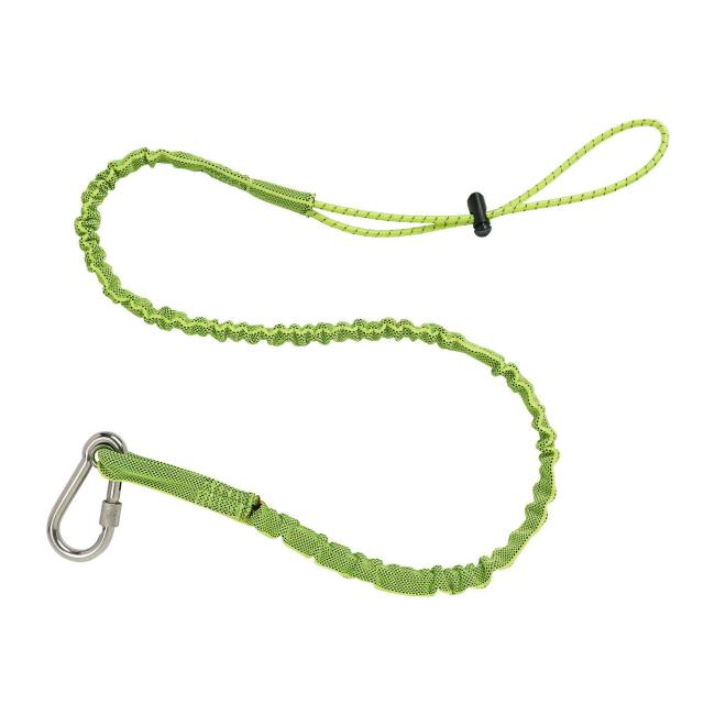 3101 Xtended Lime ended Stainless Single Carabiner-15lb Tool Lanyards image 1