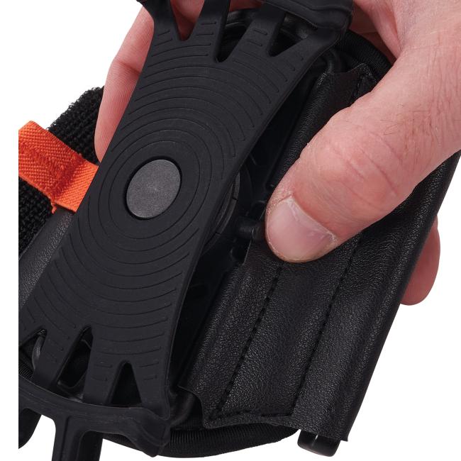 Arm wrist scanner button detail