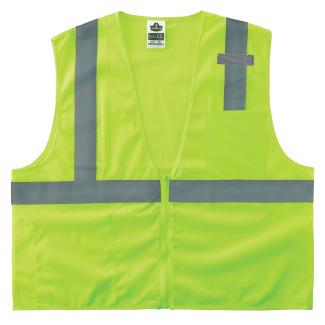 GloWear 8210Z Hi-Vis Safety Vest - Type R, Class 2, Zipper