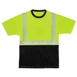 GloWear 8280BK Hi-Vis T-Shirt - Type R, Class 2, Black Bottom