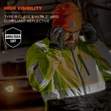 High visibility: type r class 3 with 2Ó ANSI/ISEA 107 compliant reflective