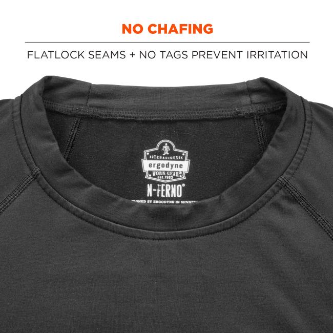 No chafing: flat lock seams + no tags prevent irritation.