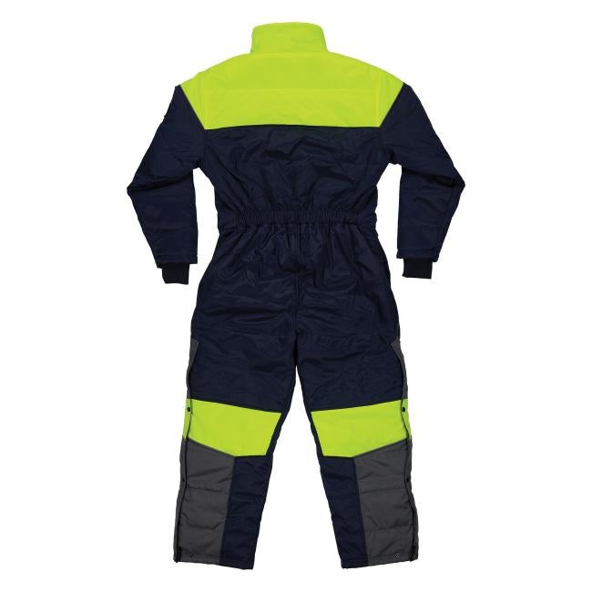 Back of 6475 insulated freezer coveralls