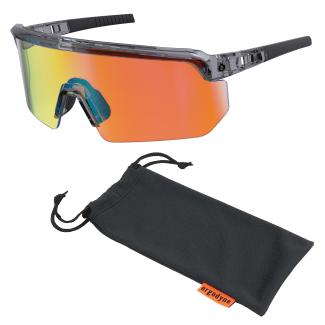 Skullerz AEGIR Anti-Scratch & Enhanced Anti-Fog Safety Glasses - Mirrored Lens