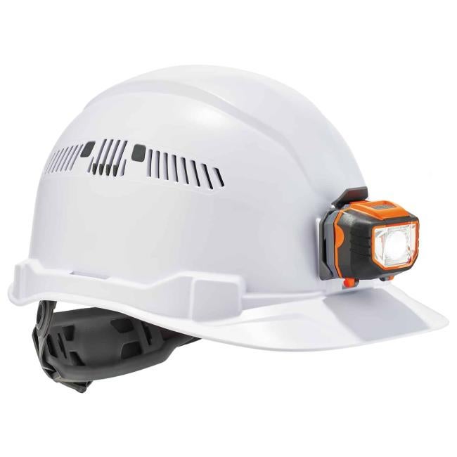 three quarter view of hard hat