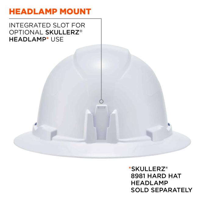 headlamp mount: integrated slot for optional skullerz headlamp use