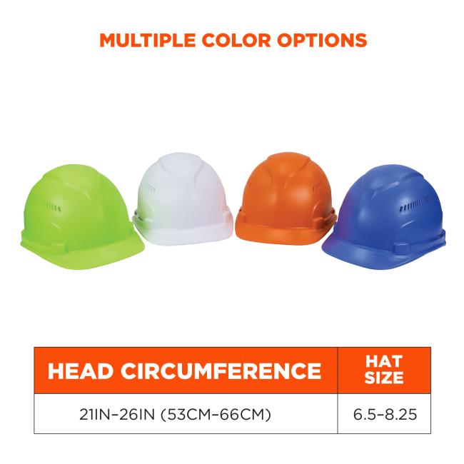 Multiple color options Ð lime, white, orange, blue. Head circumference 21in-26in (53cm-66cm). Hat size (6.5 to 8.25)