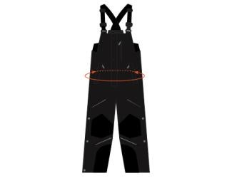 Arrow going around waist