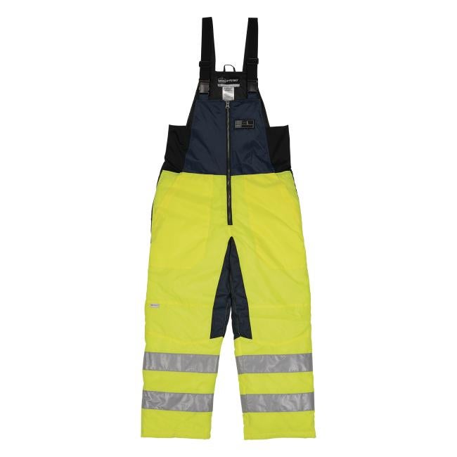 Front of hi-vis freezer bib overalls