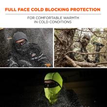 Full Face Cold Blocking Protection: The balaclava offers complete coverage for comfortable warmth in extreme cold conditions.