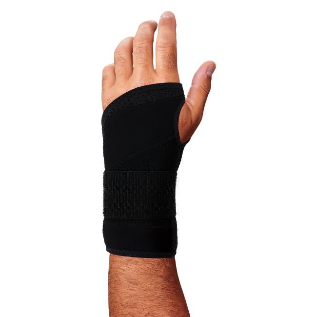 Dorsal view of wrist brace support