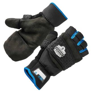 ProFlex 816 Thermal Half Finger Winter Work Gloves - EN 388: 2231X, Flip-Top Mittens