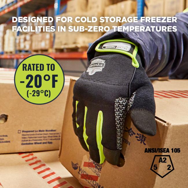 Designed for cold storage freezer facilities in sub-zero temperatures. Rated to -20 degrees fahrenheit or -29 degrees Celsius .