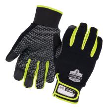 Insulated freezer gloves with palm and dorsal view