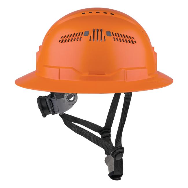 Side view of mips type 2 full brim safety helmet