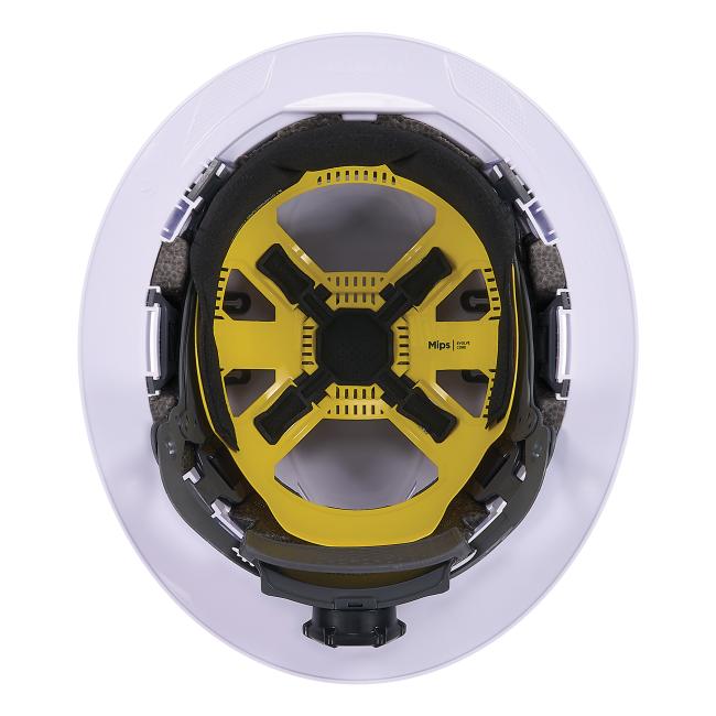 Under view of mips type 2 safety helmet