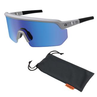 Skullerz AEGIR Safety Glasses - Color Enhancing, Mirrored Lens