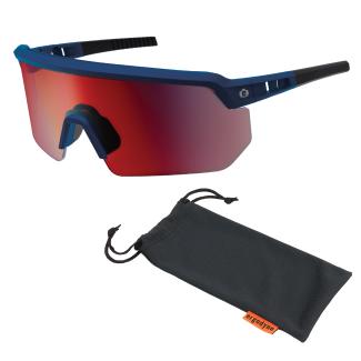 Skullerz AEGIR Anti-Scratch & Enhanced Anti-Fog Safety Glasses - Color Enhancing, Mirrored Lens