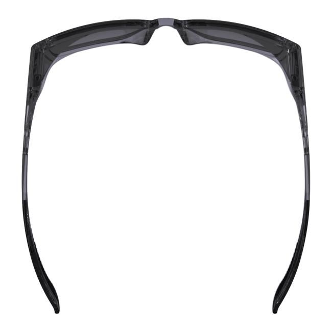 Overhead view of smoke sixten safety glasses