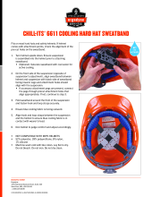 chill its 6611 cooling hard hat sweatband user instructions pdf