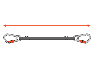 Length measures total length of lanyard