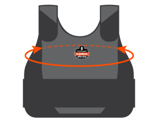 Measure length around your chest